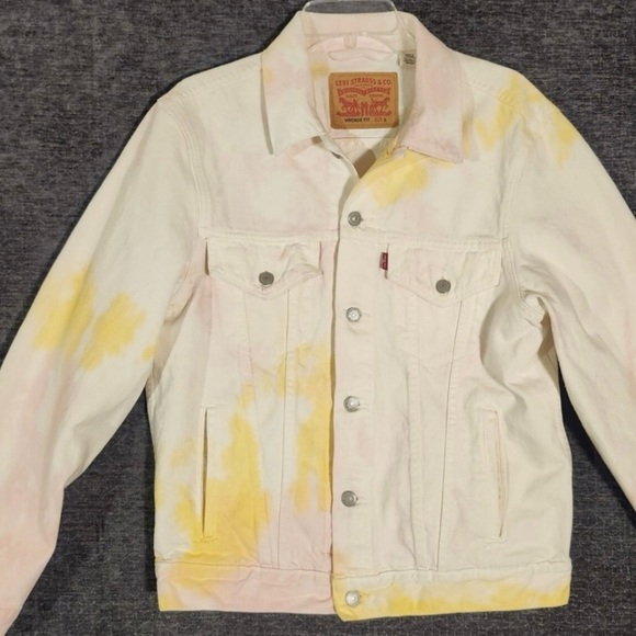 Levi's Women's Pastel Tie-Dye Jean Jacket 100% cotton - Picture 5 of 5